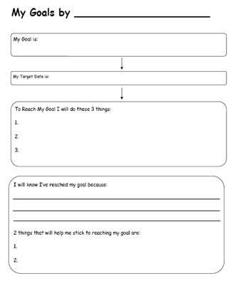 goal sheet