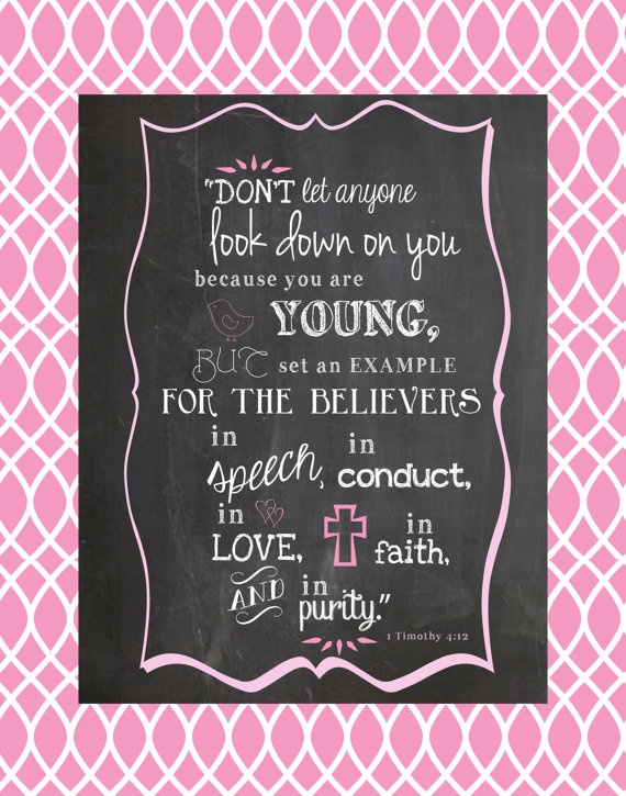 1 Timothy 412 Tees T Churches Scriptures And Journal