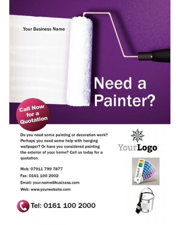 painting flyers