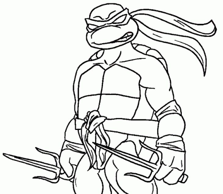 raphael ninja turtle coloring page