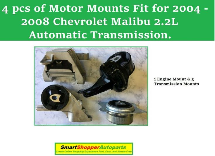 4 pcs Engine & Transmission Mounts Fit for 2004 2005- 2008 Chevy Malibu
