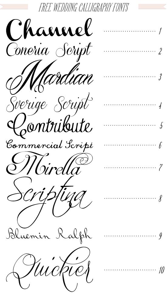 Free 40 Fonts For Diy Printable Wedding Invitations Channel Free 40 Fonts For Diy Printable Wedding Invitations Channel Typography Pinterest And