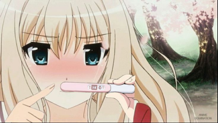 Flustered anime girl gif