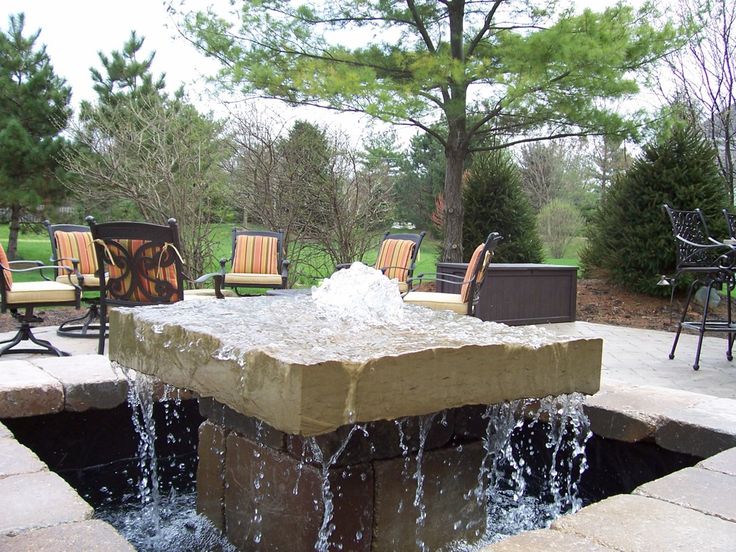 26 Best Outdoor Water Feature Ideas Images On Pinterest Backyard Bpi Outdoor Living Water Feature Fountain With Paver Patio Indianapolis