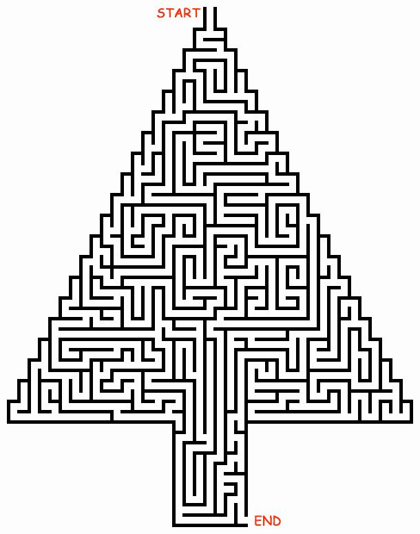 christmas-maze-worksheet-pdf-laberintos-laberintos-dificiles