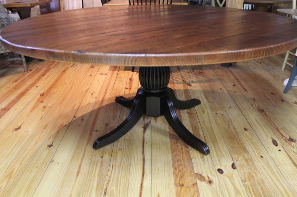72 Round Oak Farm Table Ecustomfinishes Farmhouse Dining Glass 72 Round Oak Farm Table, How To Make A 72 Inch Round Table