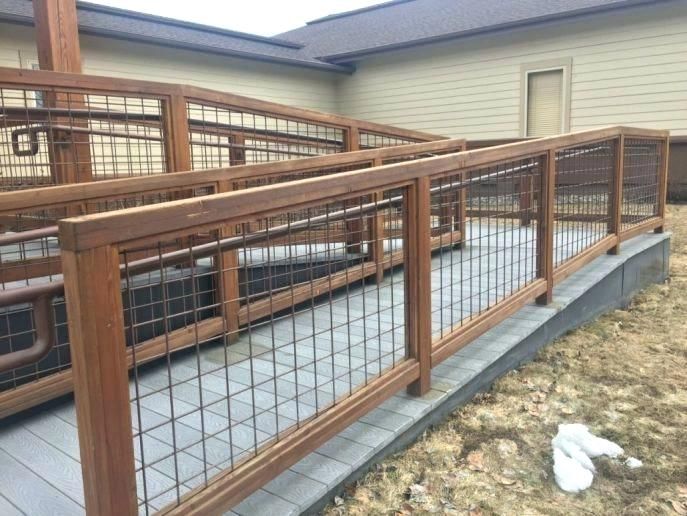 Wonderful Hog Wire Fence Panels Black Hog Wire Fence Panels Fence Ideas Best Hog Wire Fence Building A Fence Hog Wire Fence Deck Railings