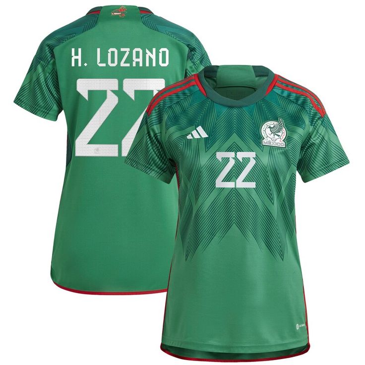 Hirving Lozano Mexico National Team adidas Women's 2022/23 Home Replica