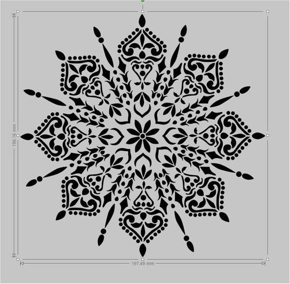 STENCIL MYLAR REUSABLE FABRIC FURNITURE WALL ART AIRBRUSH