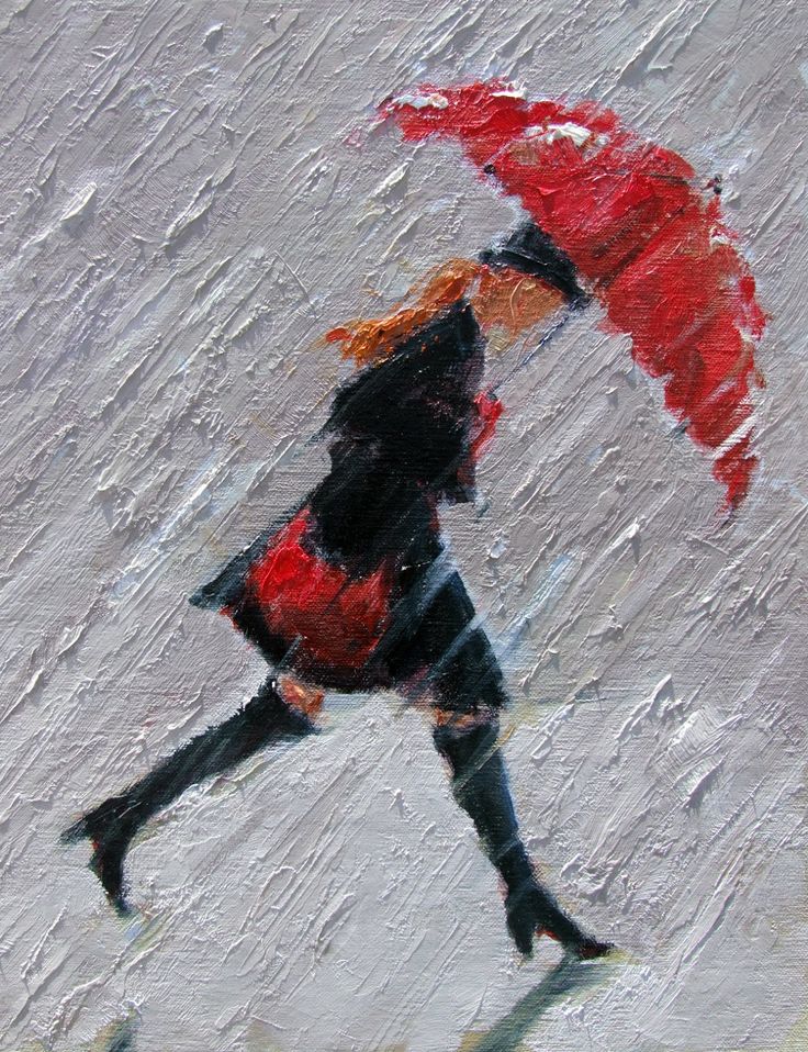 1235 Best Scenes Images On Pinterest Palaces, Artworks And Palace - 736x958 - jpeg A Walk In The Rain Original Painting