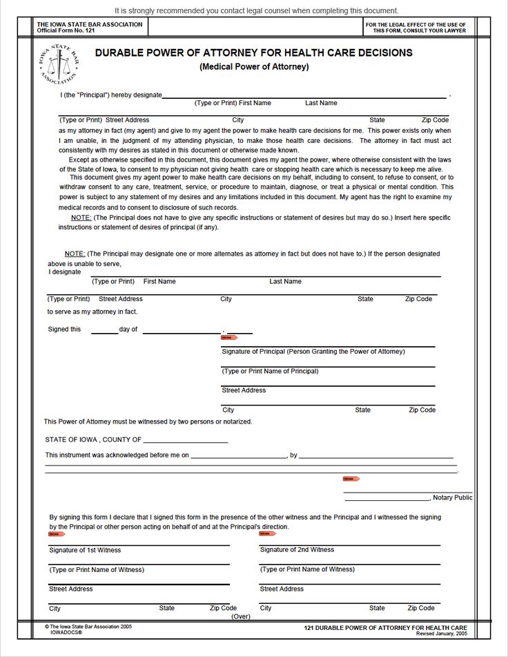 free durable power of attorney form tennessee