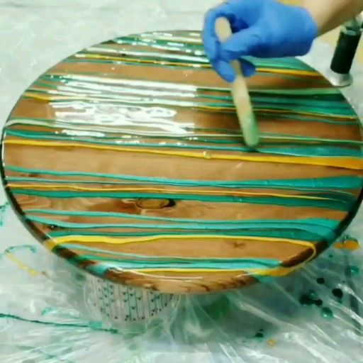 Resin Art on Wood