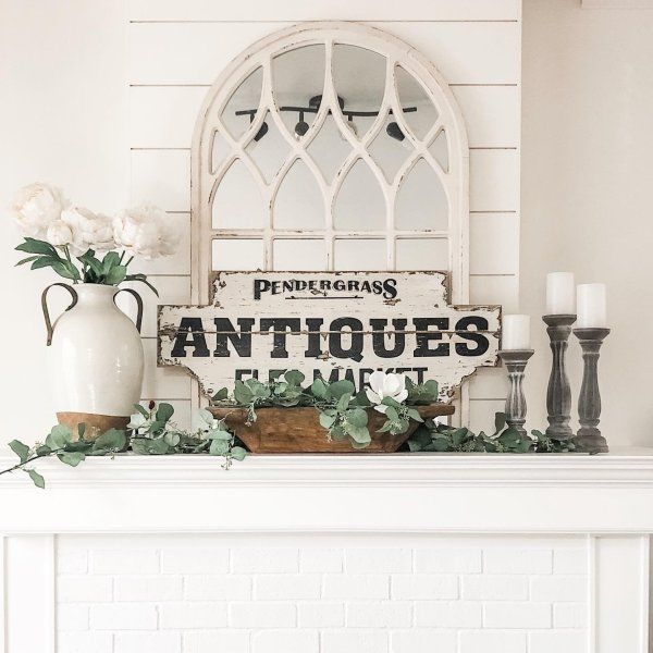 Whitewashed Arch Window Mirror Pier 1 Arched Farmhouse Mantle Decor Fireplace Whitewashed Arch Window Mirror Pier 1, Pier One Whitewashed Mirror