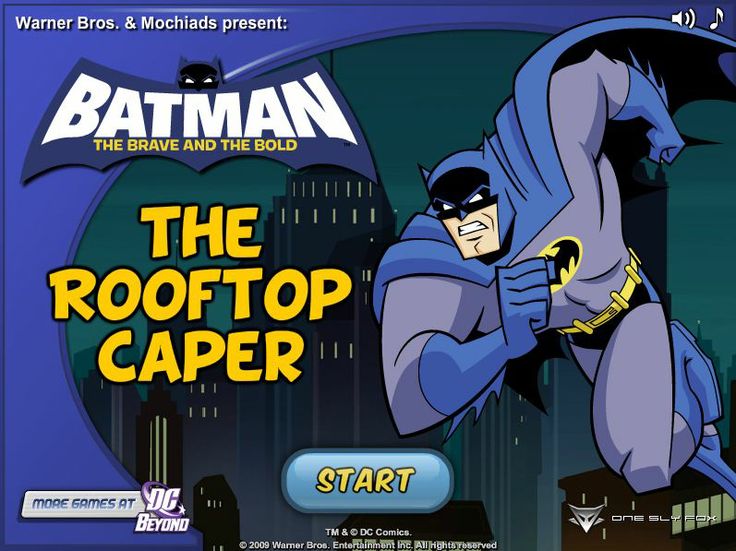 Batman The Rooftop Caper game online Batman, Batman