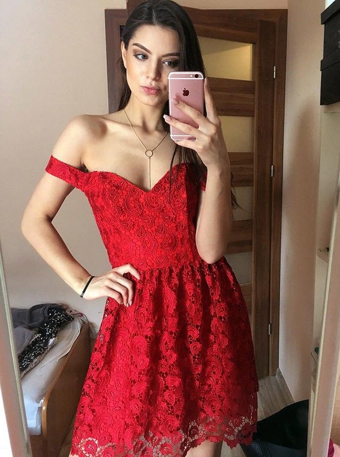 Red Elegant Semi Formal Dresses