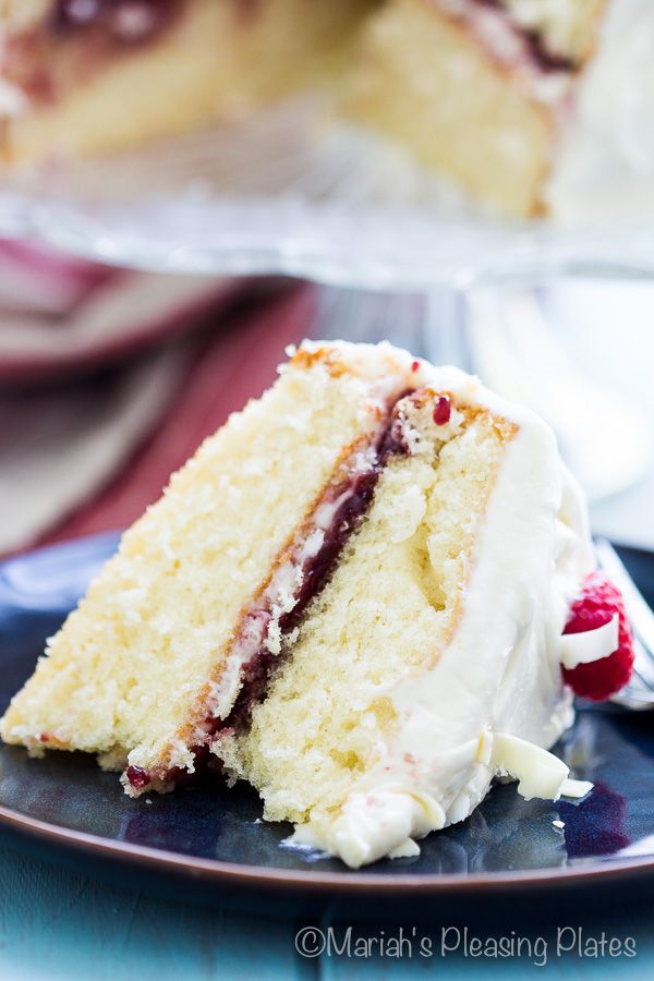 white chocolate raspberry cake