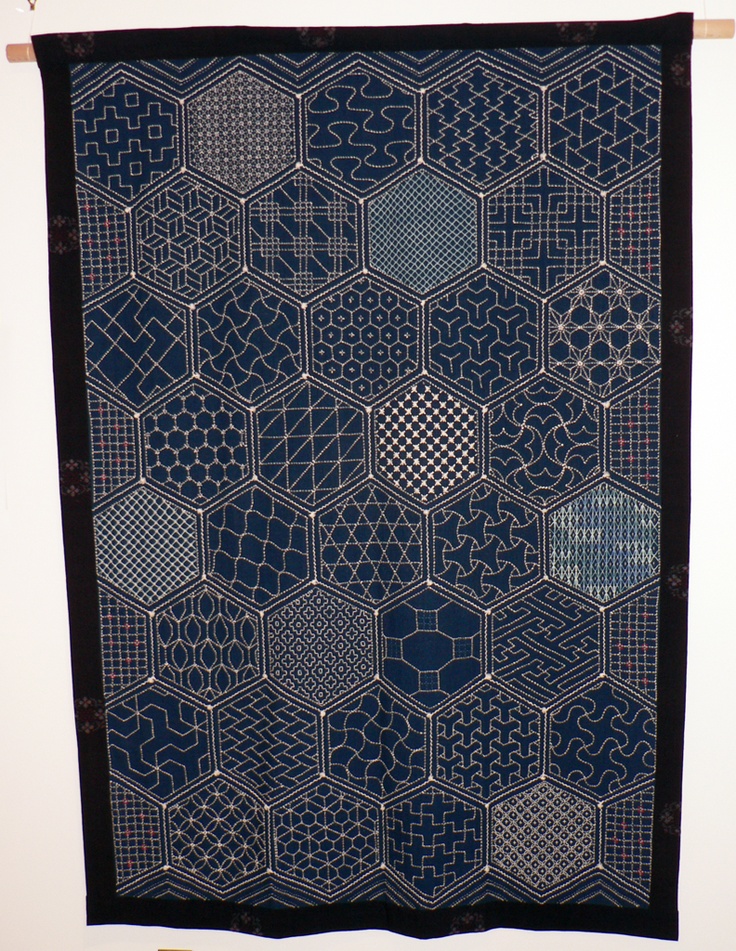 171 best Sashiko, Kantha & Running Stitch images on Pinterest Embroidery, Running stitch and ...