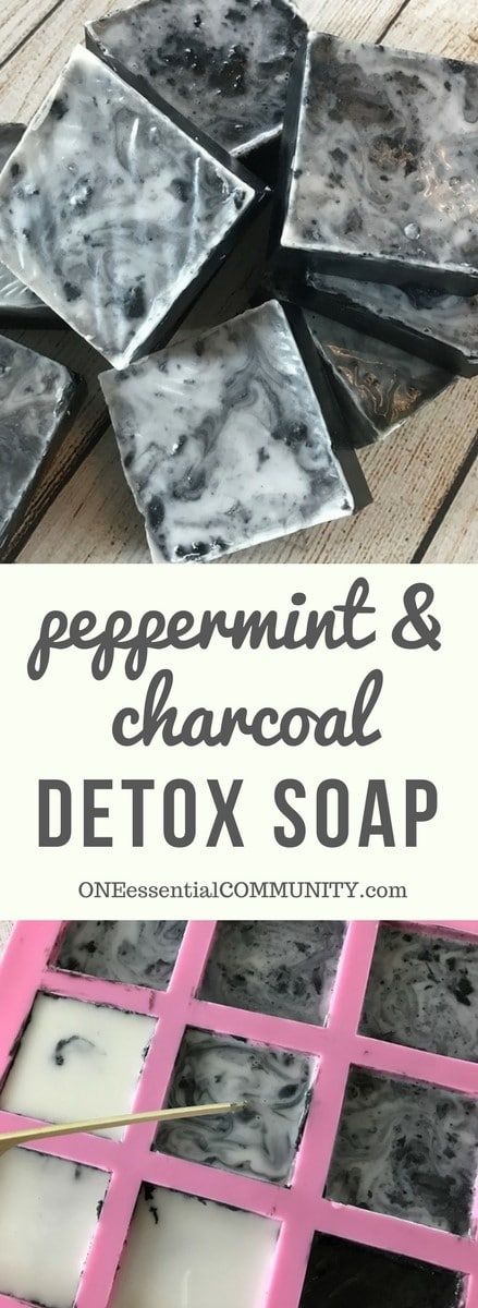 DIY Peppermint & Charcoal Soap