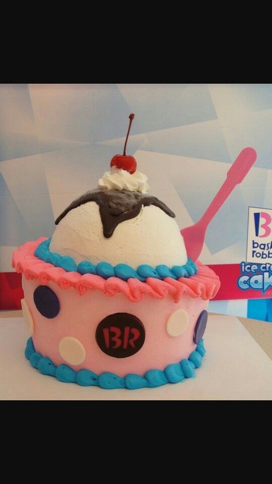 3 Layer Ice Cream Baskin robbins | Ice cream birthday cake, Ice cream birthday, Cake