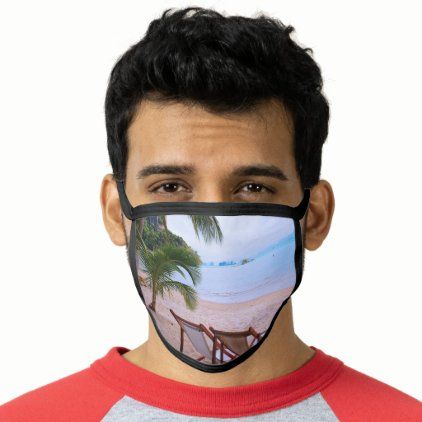 Beach Palms Vacation Face Mask Zazzle Com Face Mask Face Mask Beach Palms Vacation Face Mask Zazzle Com Face Mask Face Mask