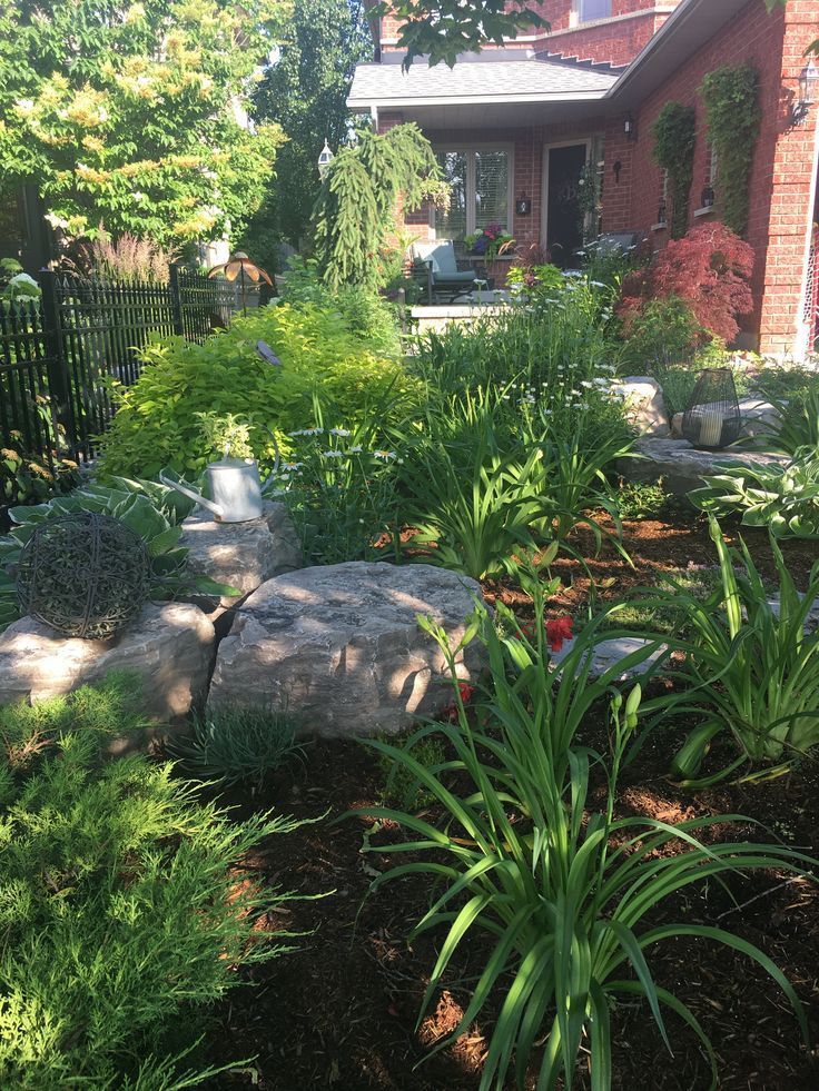 Small Front Yard Landscape No Gr Low Maintenance 2017 In 2020 Small Front Yard Landscape No Gr Low
