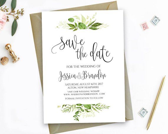 printable save the date template save the date cards pdf save the day template