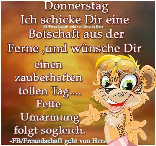 Donnerstag morgen bilder lustig