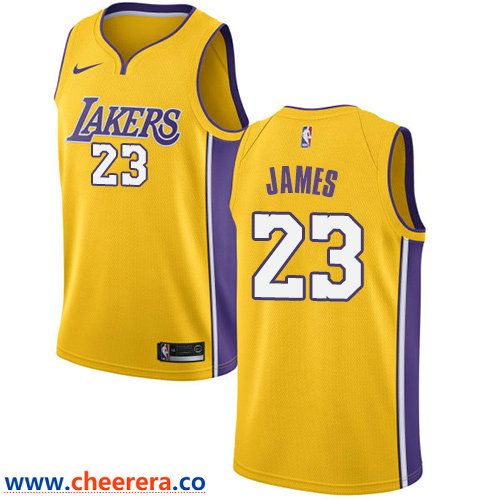 Men's Nike Los Angeles Lakers #23 LeBron James Gold NBA Swingman ... Men's Nike Los Angeles Lakers #23 LeBron James Gold NBA Swingman ...