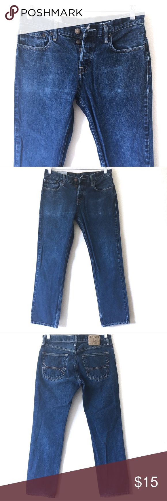 Hollister Men s Jeans 32x30 Button Slim Straight Mens Straight Jeans Hollister Men s Jeans 32x30 Button Slim Straight Mens Straight Jeans