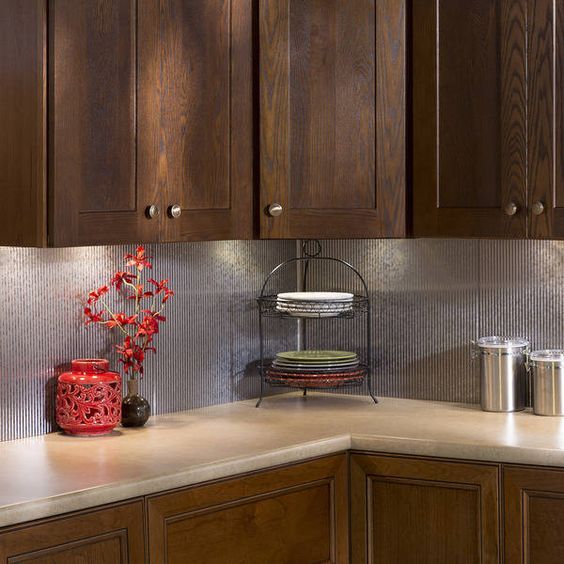 Ordinary Fasade Backsplash Ideas Part - 12: Fasade Rib Backsplash In Galvanized Steel 18-square-foot Kit