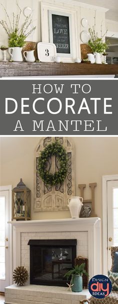 Best 25+ Decorating a mantle ideas on Pinterest | Fire place mantel decor Fireplace mantel decorations and Mantle decorating