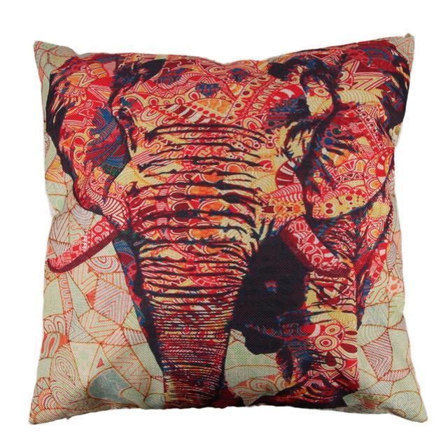 1 Pcs Pillow Cover Creative Color Moroccan Elephant Pillow Cover