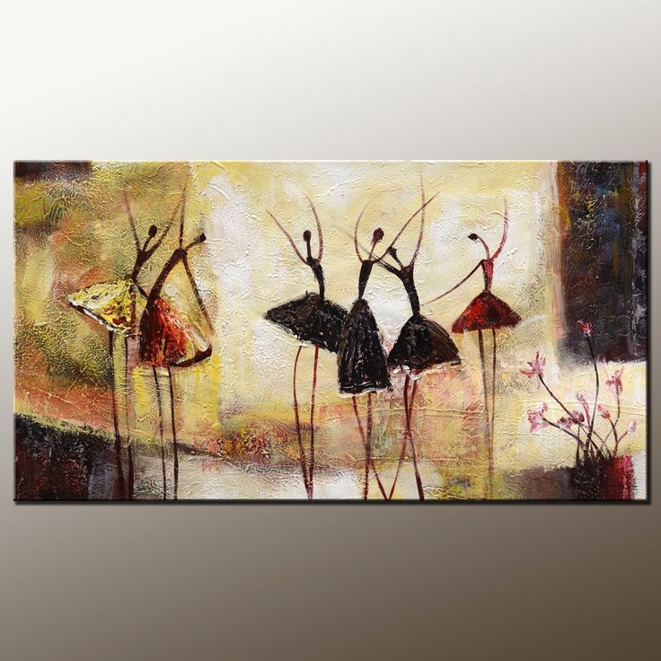 60 Best Ballet Dancer Art Painting Dancing Abstract Wall Abstract Painting Original Wall Art Ballet Dancer Canvas