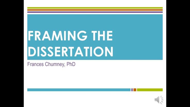 Conceptual framework for dissertation