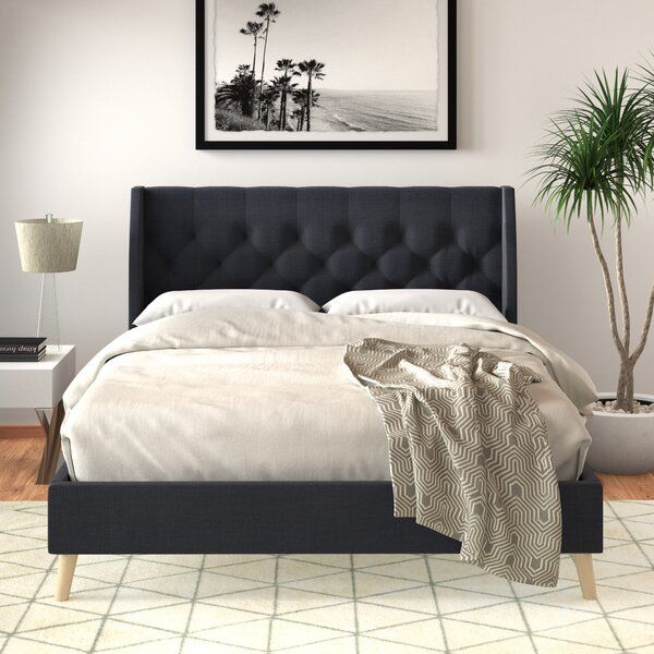 Get The Royal Treatment With This Her Majesty Upholstered Platform Bed From Novogratz Wingback Headboard Is Cover Adjustable Beds Furniture Her Majesty Upholstered Platform Bed, Her Majesty Upholstered Platform Bed Queen