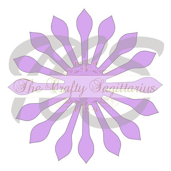 Paper Flower Template In Pdf And Base Digital File 24