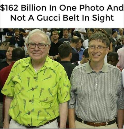 Warren Buffet and Bill Gatesno Gucci 