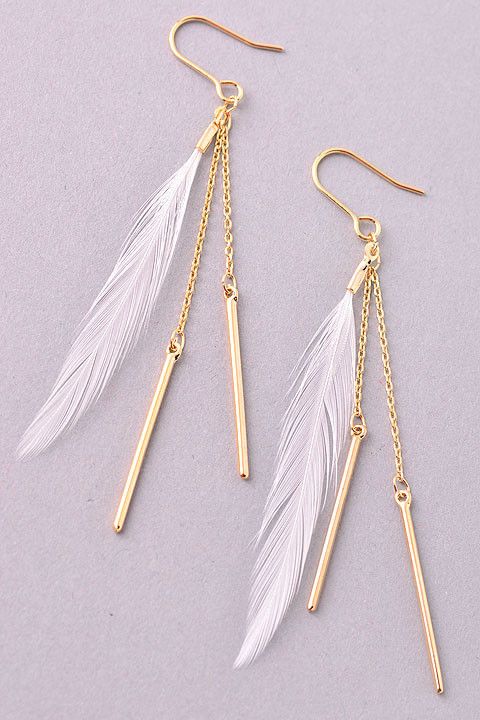 Lucky Feather Earrings In 2018