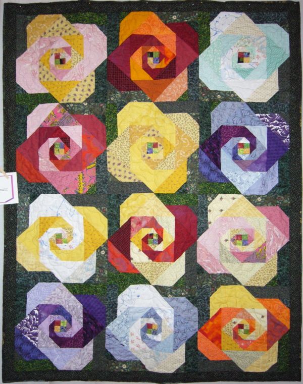 Rose Garden By Peter Stringham Pattern Name Modified Snail Trail New Rose Quilt Pattern Rose Garden By Peter Stringham Pattern Name Modified Snail Trail New Rose Quilt Pattern