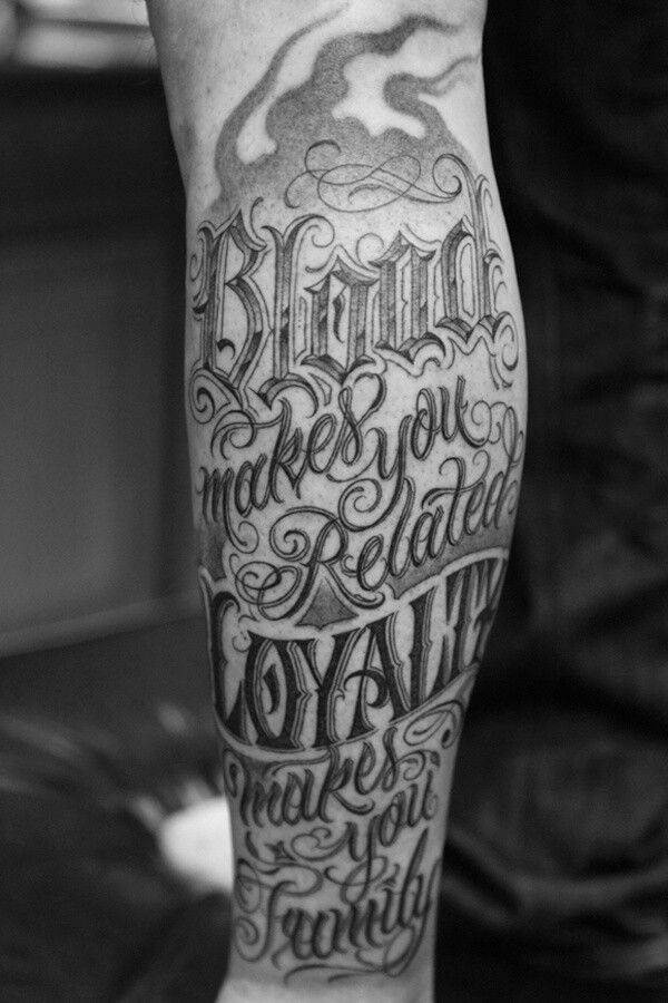 Single mann tattoo
