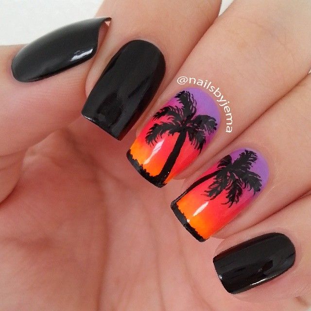 Best 25+ Sunset Nails Ideas On Pinterest Tropical Nail Designs Instagram photo by nailsbyjema #nail #nails #nailart - Best 25+ Sunset Nails Ideas On Pinterest Tropical Nail Designs