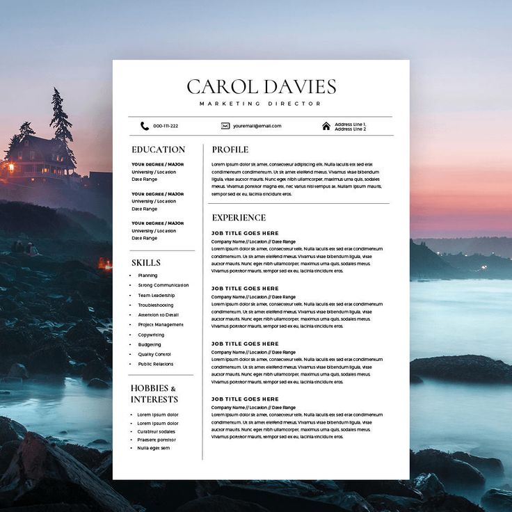 Modern Resume Template and Cover Letter, one of our successful resume templates which will make you STAND OUT from the rest when seeking that job you’re really after. Having designed multiple job winning Resumes and Resume Templates for last couple of years, this resume template was