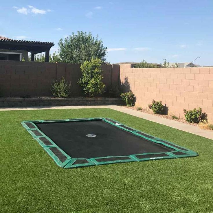 11ft X 8ft Capital In Ground Trampoline Outdoor Decor Backyard Kit 11ft X 8ft Capital In Ground Trampoline, Rectangle Trampoline In Ground Kit