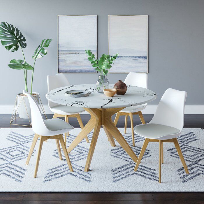 Serena Dining Table Reviews Allmodern Dining Room Small Dining Table Marble Faux Marble Dining Table
