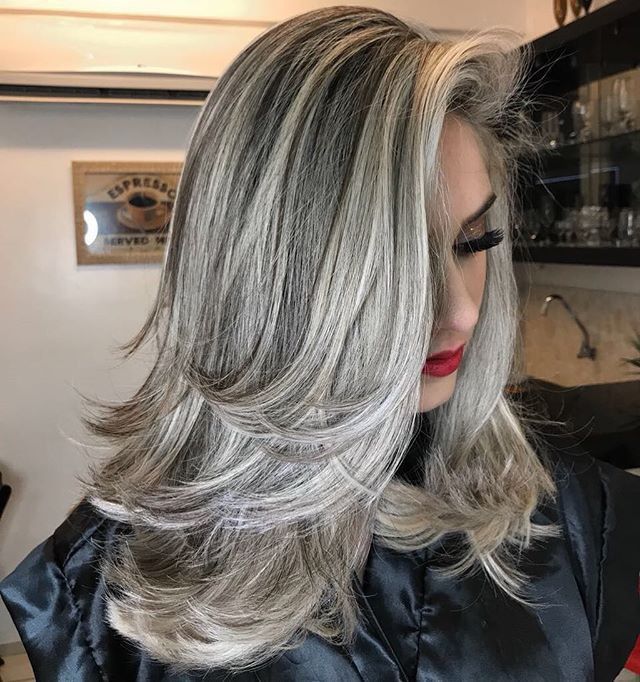 Pin by Gladys Paulino on Gris Hair styles, Gray hair highlights Pin by Gladys Paulino on Gris Hair styles, Gray hair highlights