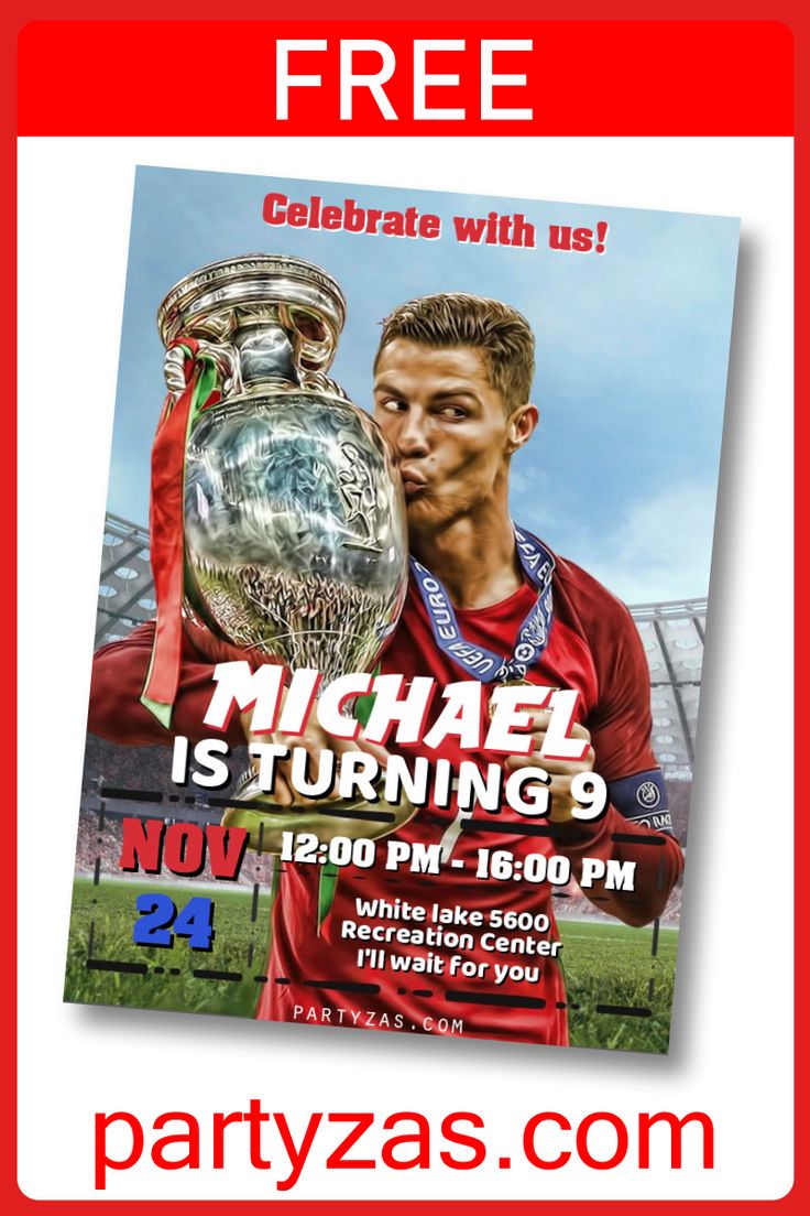 FREE CRISTIANO RONALDO Digital Invitation En 2023 Invitaciones free-cristiano-ronaldo-digital-invitation-en-2023-invitaciones
