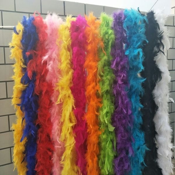 2M Feather Boa Strip Fluffy Craft Costume Dressup Wedding Party Flower Decoratio