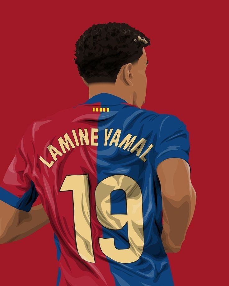 Lamine Yamal | Desenho de jogador de futebol, Jogadores de futebol