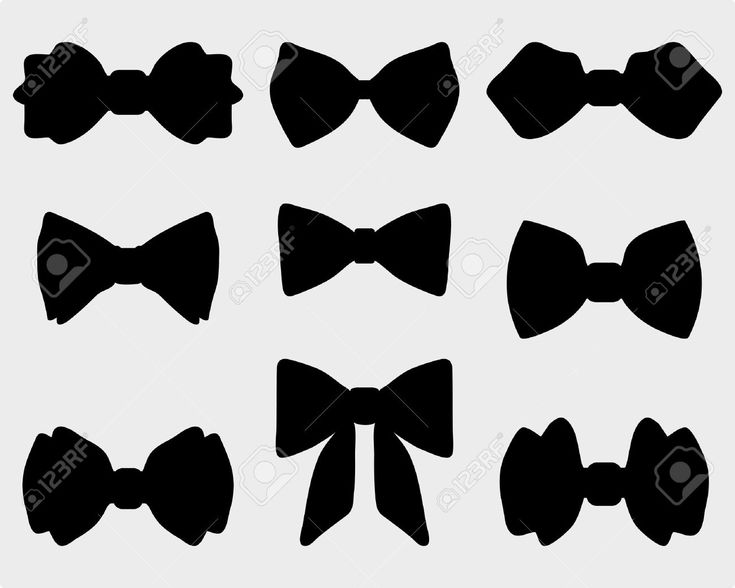 western bow tie silhouette vector clipart collection western bow tie silhouette vector clipart collection