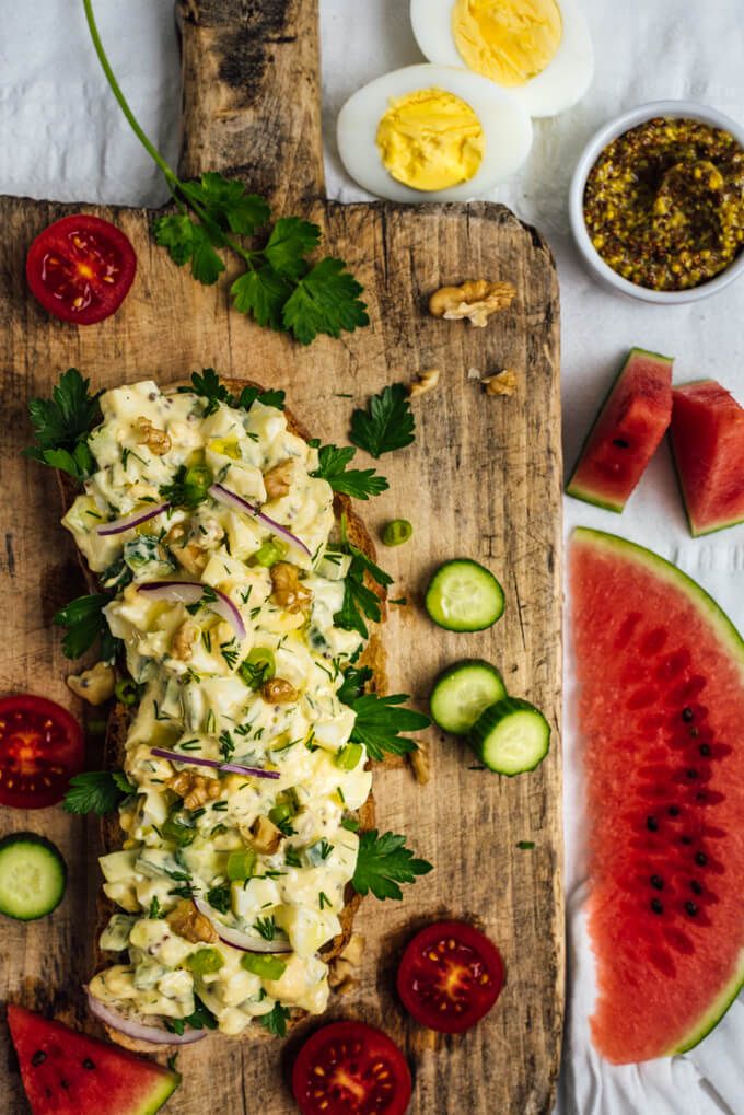 Healthy Egg Salad Sandwich | Recipe | Egg sandwich healthy, Yummy salad